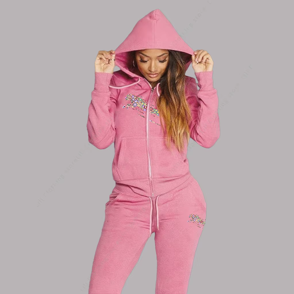 Survêtement femme sweat à capuche esthétique sweats pantalons de survêtement 2 pièces ensemble cardi