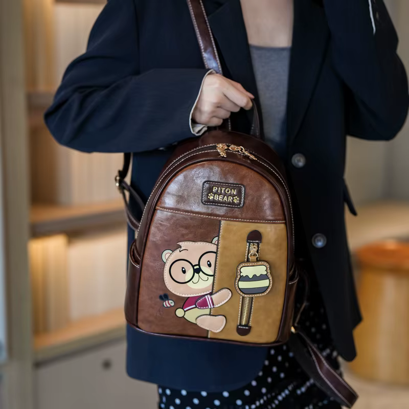 Sac à dos rétro tendance 2025, nouveau sac à bandoulière pour femmes, sac à dos d'étudiant multifonc