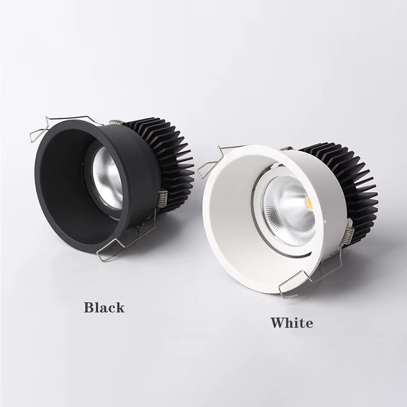 Downlight encastré Anti-éblouissement à intensité variable 7w 9w 12w 15w, projecteur Led rond de pla