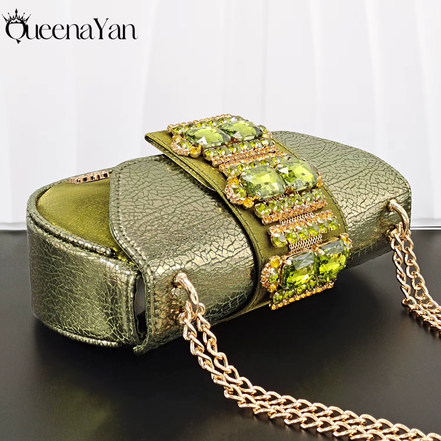 Nouvelles sandales italiennes de créateur, confortables, couleur olive, à bout ouvert, pour soirée, 