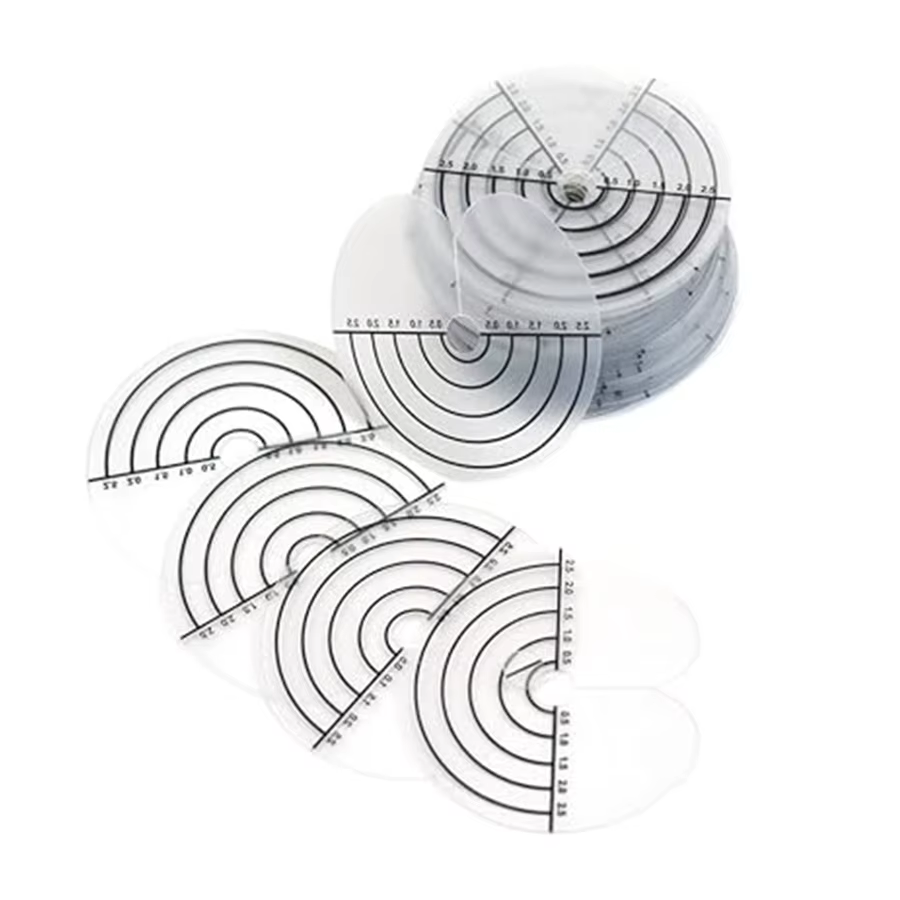 Protections thermiques pour Extensions de cheveux, 10 à 100 pièces, PVC transparent avec échelle, mo