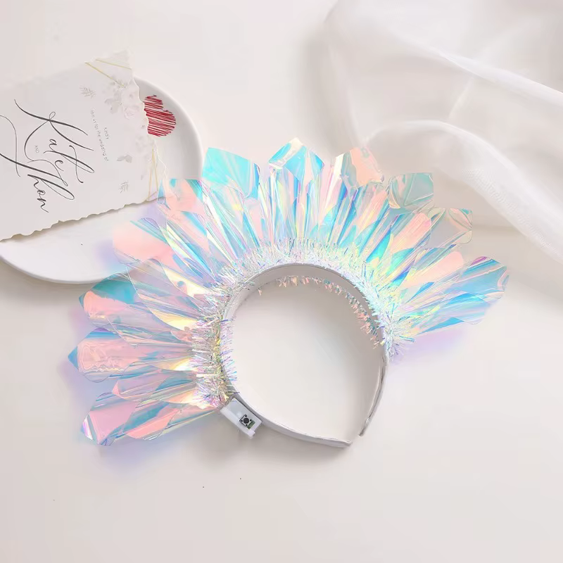 1-10 pièces LED éclairer bandeau couronne lumineuse bandeau clignotant coiffure lumineux Cosplay fêt