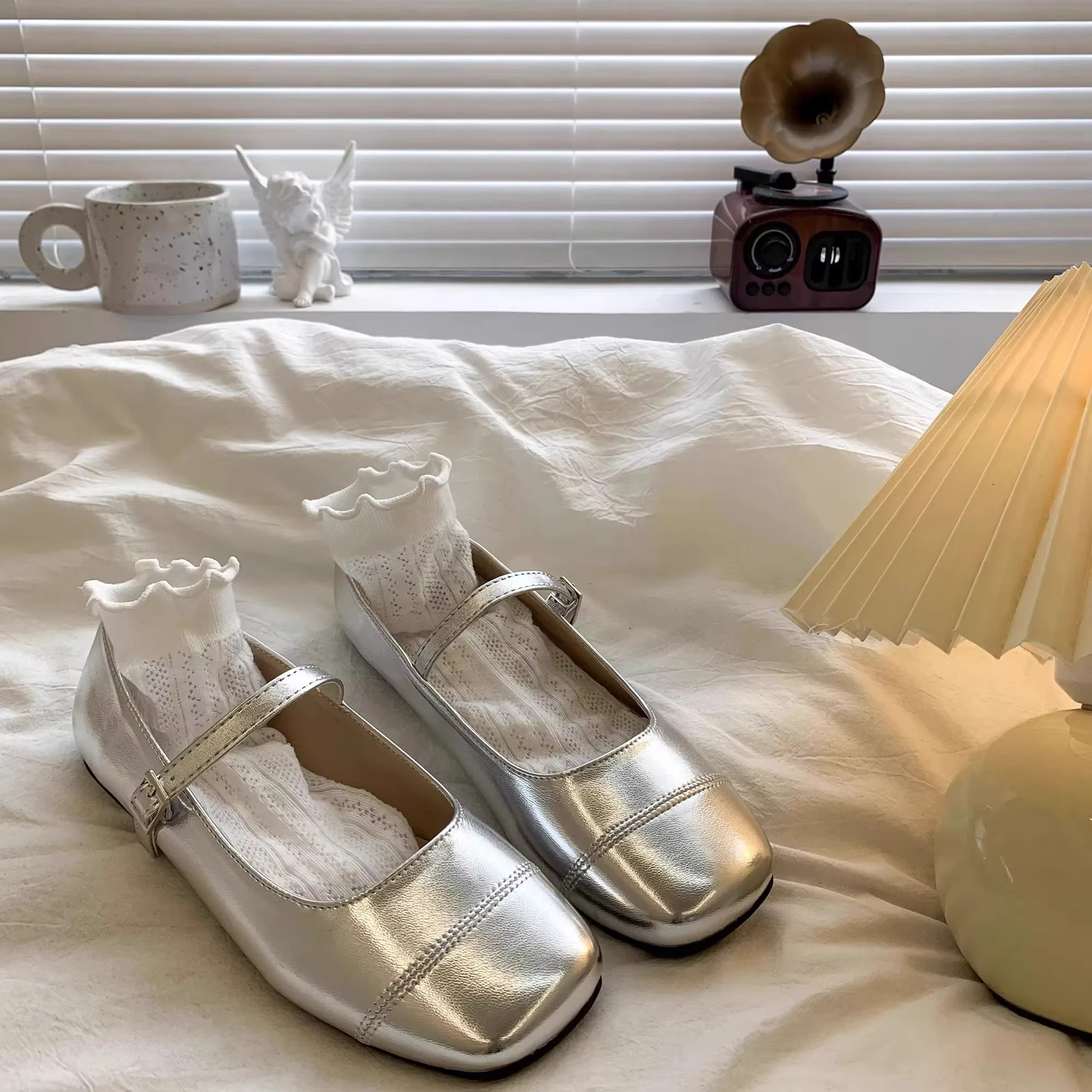 Chaussures en cuir pour filles, souples, Mary Janes, bout carré, confortables, antidérapantes, mode