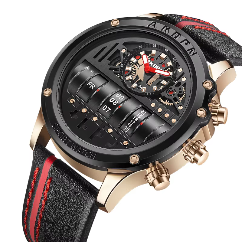 Montre à Quartz électronique de luxe pour hommes montres d'affaires hommes créatifs montre-bracelet 