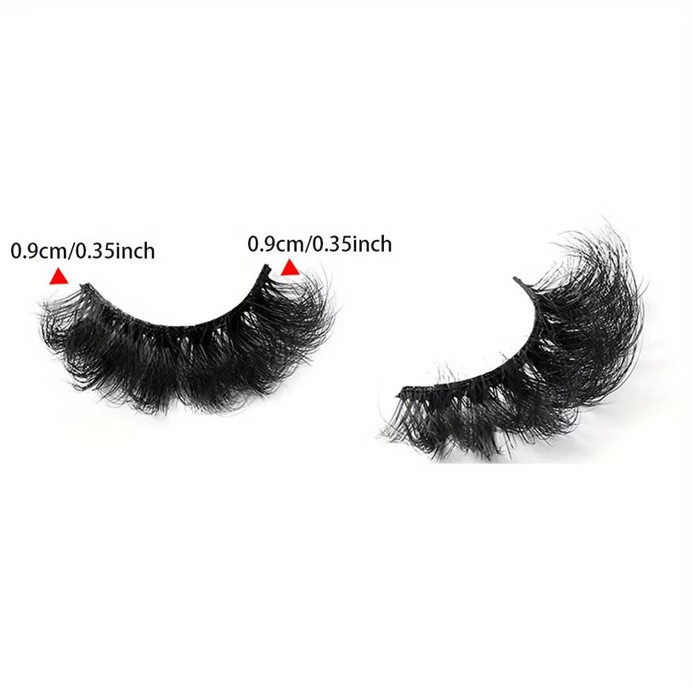 5 paires de cils Faux cils de vison longue durée cils de vison moelleux Volume dramatique Extension 