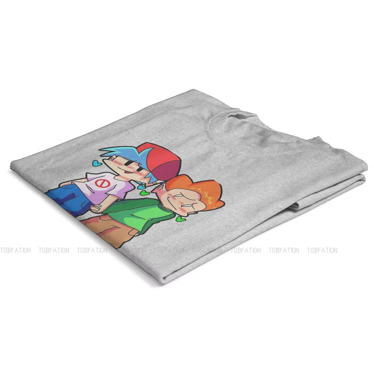 T-shirt à col rond pour garçon et fille, Streetwear en coton pur, Harajuku, Funkin FNF Music, vendre