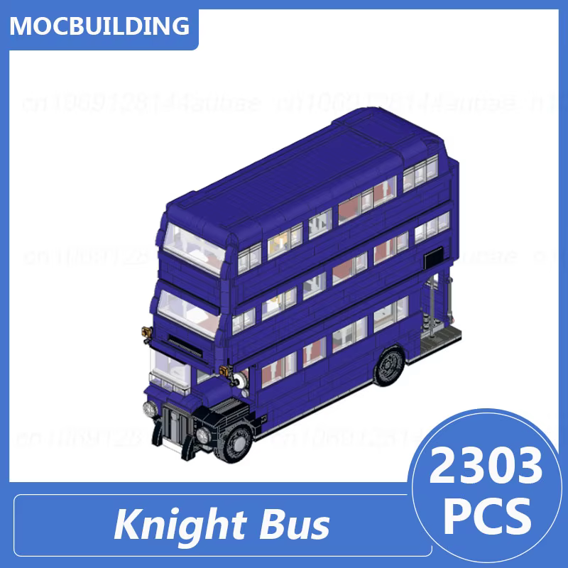 Blocs de construction Moc modèle Bus chevalier, bricolage, assembler des briques, affichage éducatif