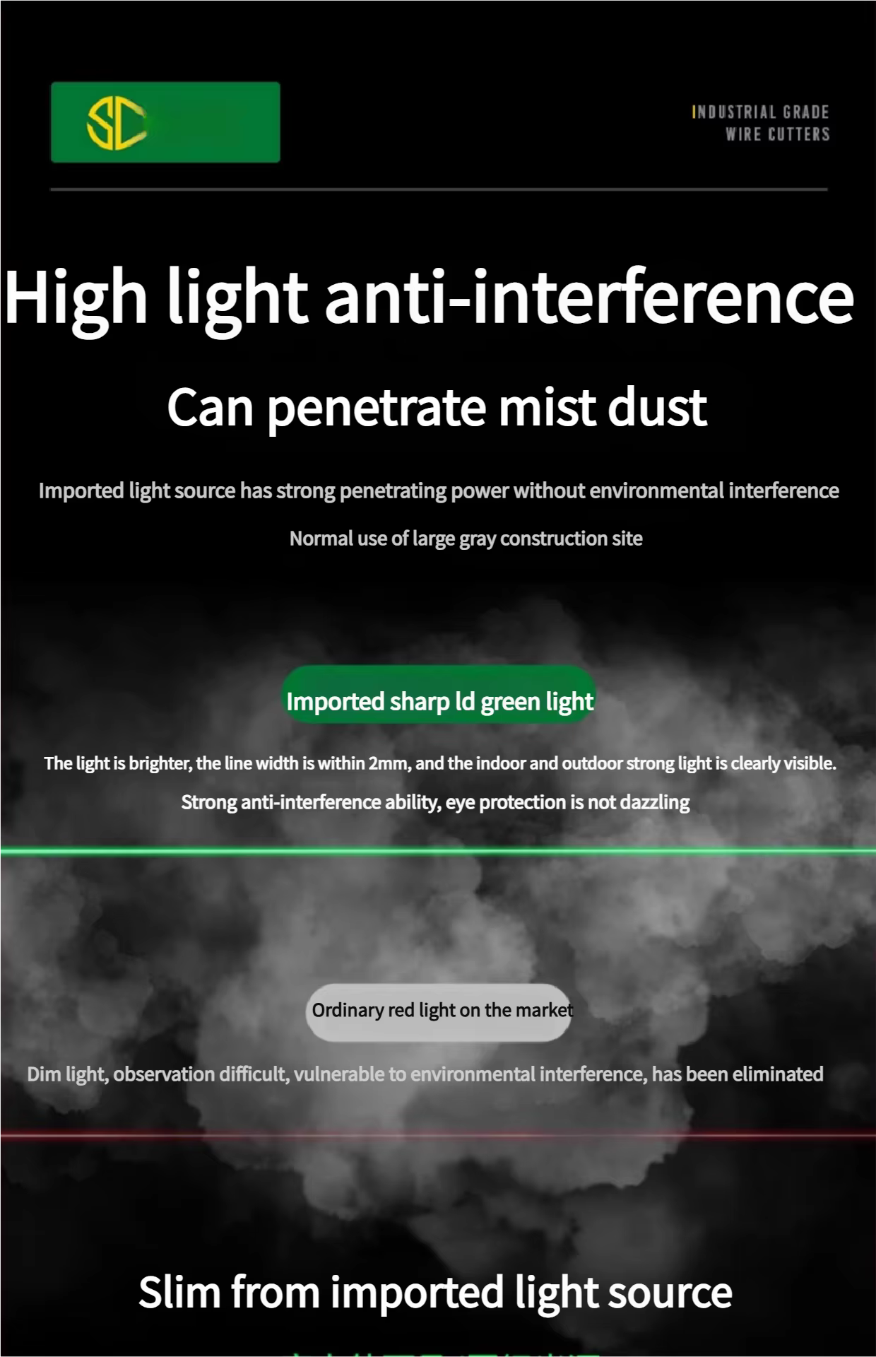 Outil laser auto-nivelant : niveau laser à lignes transversales, pointeur de positionnement infrarou