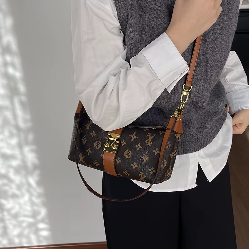 Nouvel Arrivage Sac Mini Carré Porté Épaule et Croisé Style Coréen, Porte-Monnaie avec Détail Lettre
