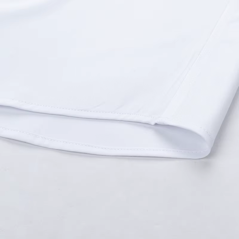 Boutons de manchette français brodés pour hommes, chemise à manches longues avec épingles à col, che