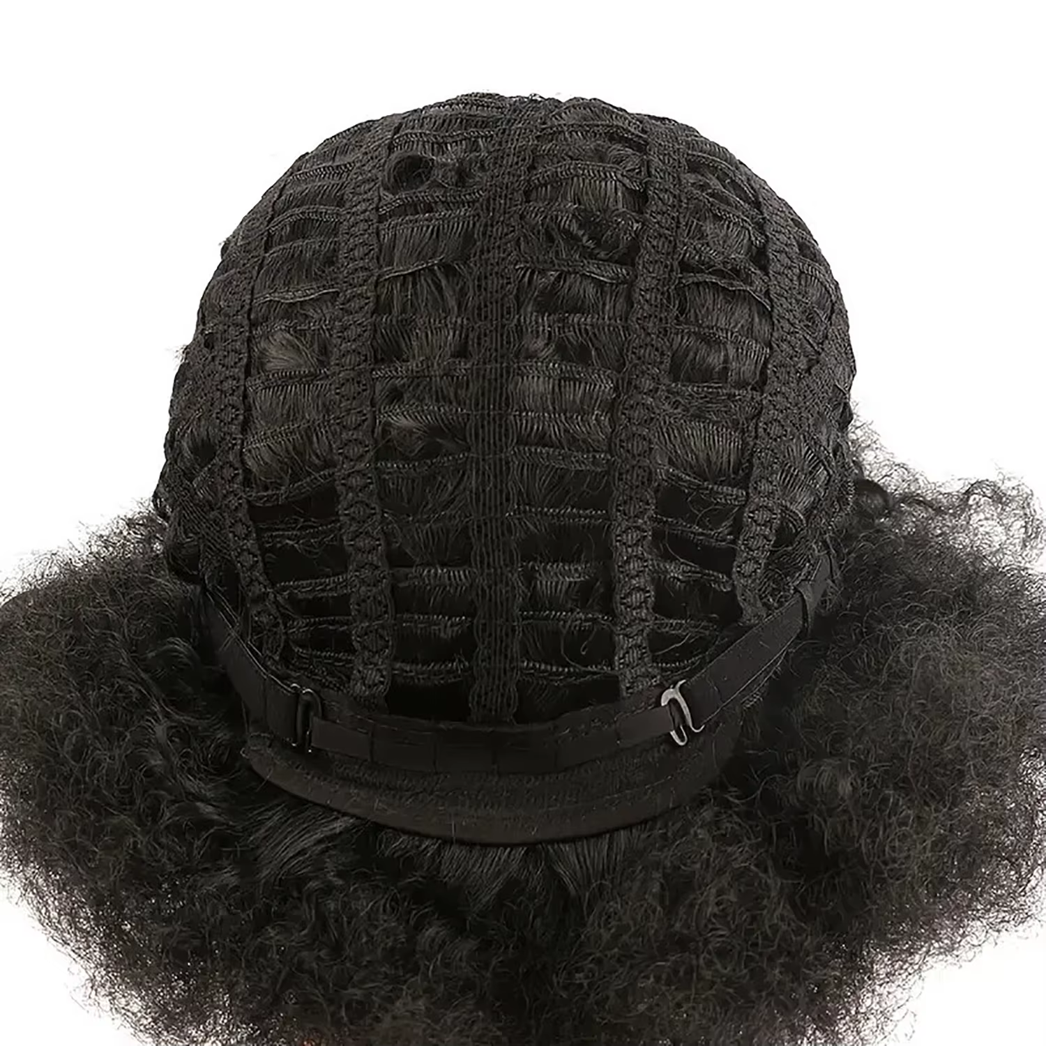 Perruques Afro pour femmes noires 14 pouces années 70 Afro crépus bouclés rebondissant moelleux bouf