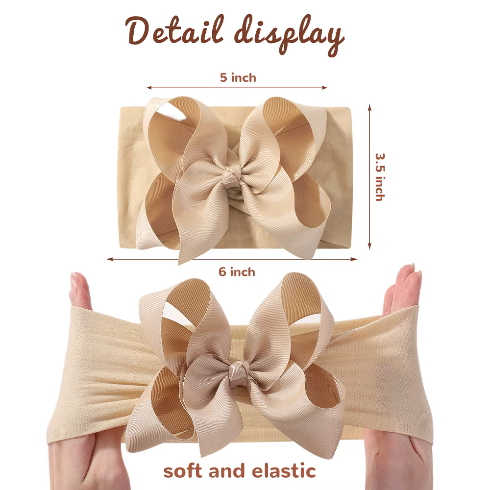 6/20 pièces bandeaux de bébé doux avec 4.5 pouces arcs de cheveux bandeaux pour bébé fille bandeau n