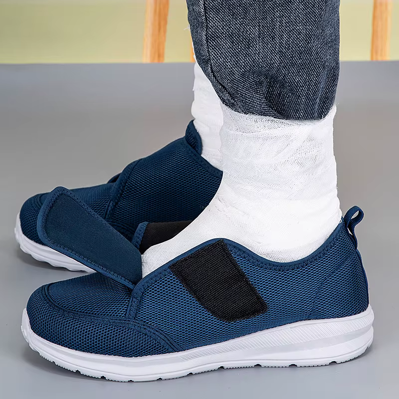 Chaussures de marche légères et réglables pour diabétiques, pour hommes et femmes âgés, orthopédique