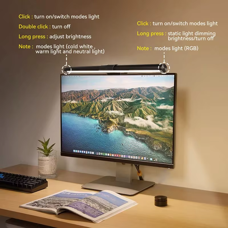 Moniteur Led barre lumineuse lampes d'ordinateur lampe de lecture écran suspendu lampe de bureau mon
