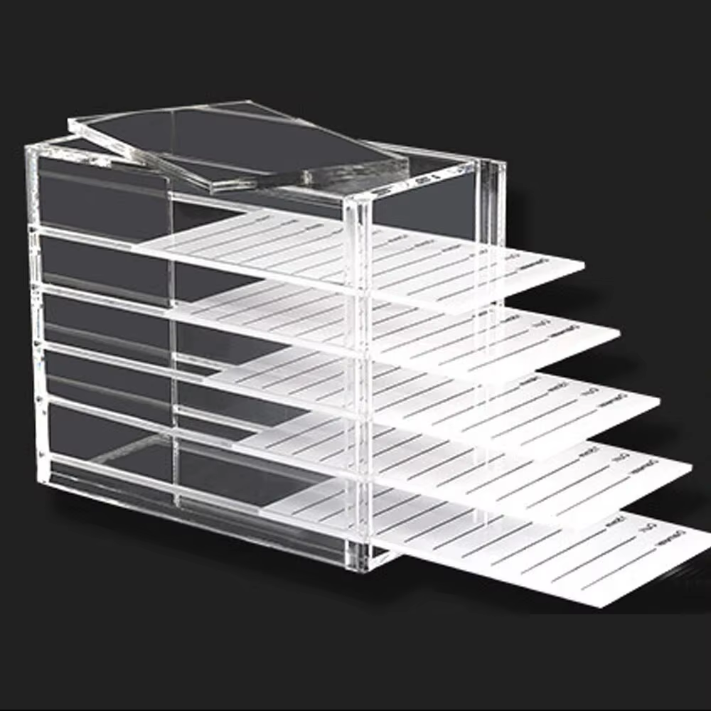 Boîte de rangement pour Extensions de cils, 5 couches, palette acrylique, support organisateur de ci