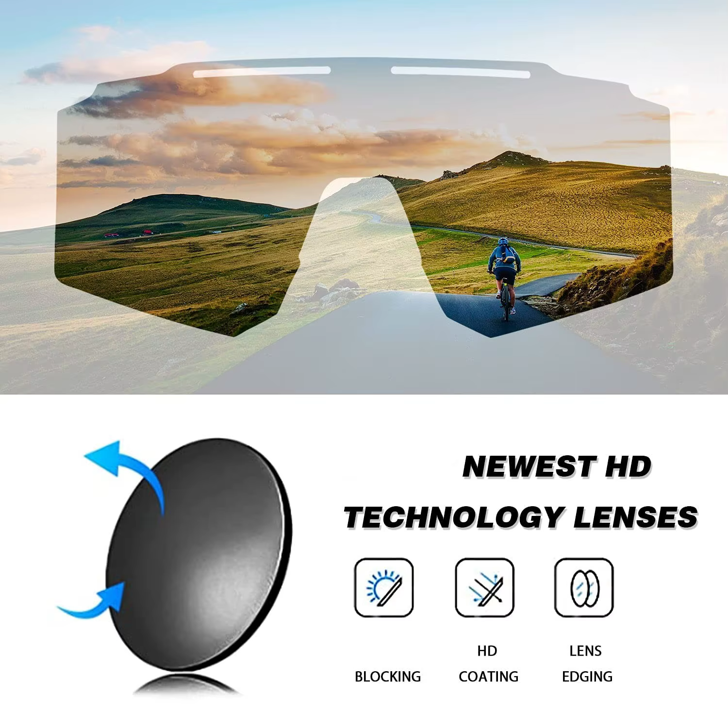 Lunettes de soleil polarisées pour hommes et femmes, lunettes de soleil de baseball et de softball p