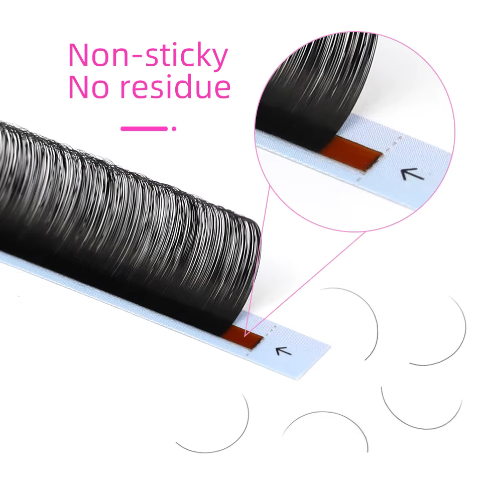 RUJADE 5-25mm cils longs noir mat cachemire Extensions de cils plateau de Volume cils individuels 0.