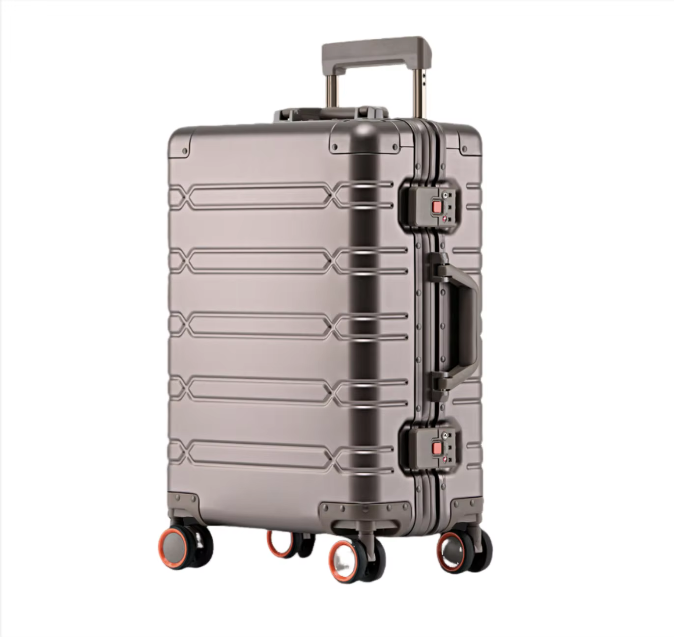 Ensemble de bagages durables de grande capacité, valise en aluminium pour femmes et filles, bagage à