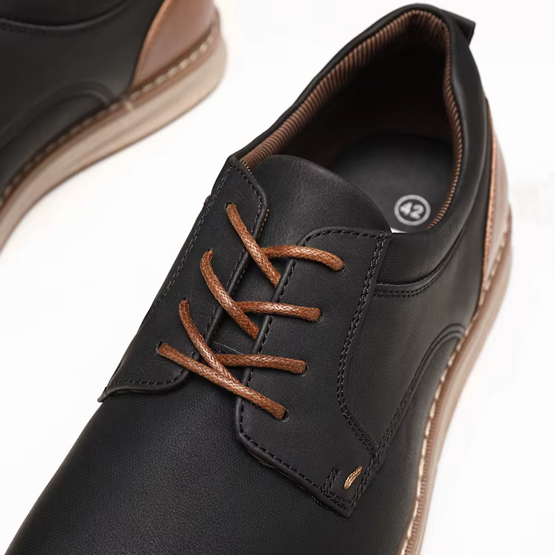 BHKH nouvelles chaussures pour hommes printemps/été en cuir Pu chaussures décontractées respirantes 