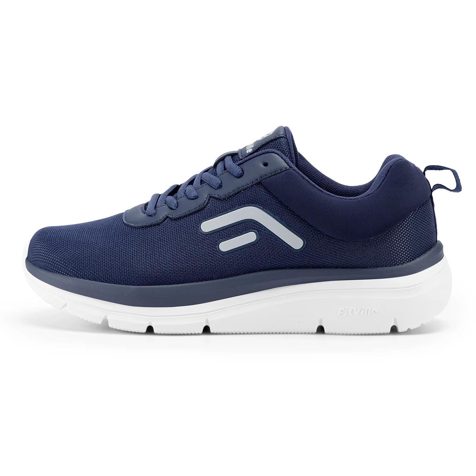 FitVille-Chaussures de marche légères et respirantes pour hommes, baskets à semelle optique large, f