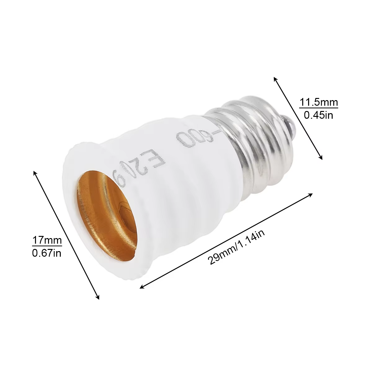 Adaptateur de douille de lumière E12 à E14, convertisseur, support de lumière LED, ampoule, accessoi