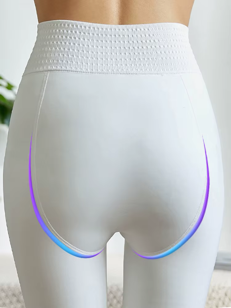 Femmes hiver Leggings blanc taille haute serré chaud Legging entraînement épais thermique collants S