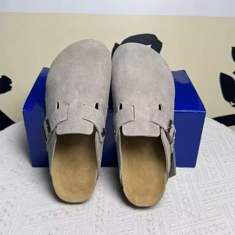 Nouvelles sandales en cuir pour hommes et femmes 2026 - Printemps Automne, style décontracté rétro,