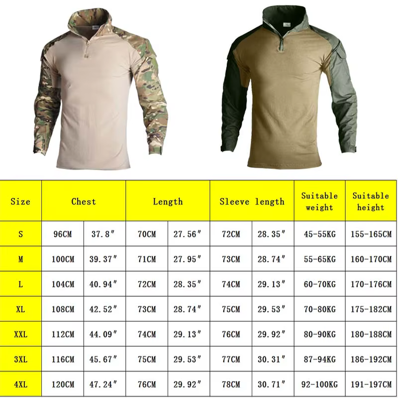 T-shirts tactiques Airsoft, chemises de Combat de l'armée, vêtements de chasse et de Paintball respi