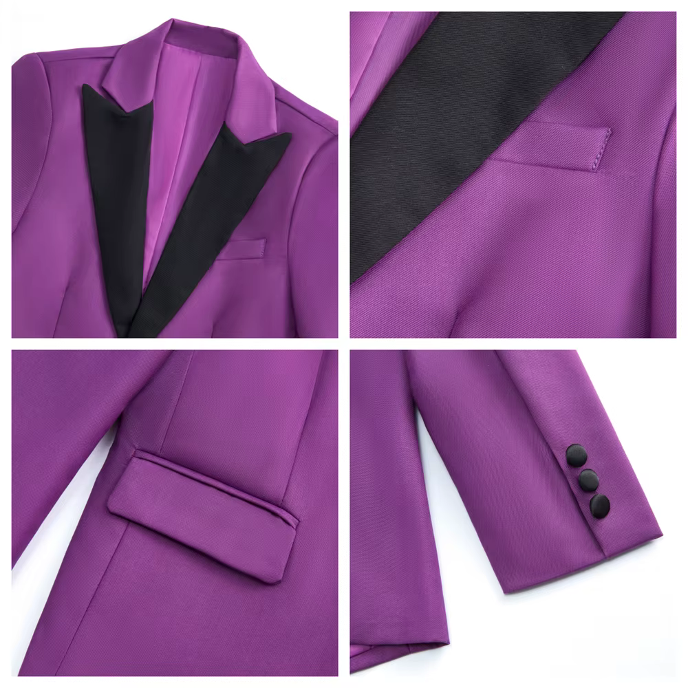 Ensemble de costume vintage 4 pièces pour garçons de 3 à 14 ans, ensemble de smoking formel pour enf