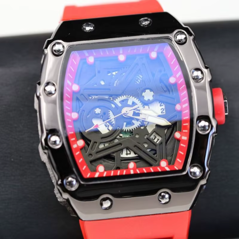 Montres pour hommes, marque de luxe légère, tendance de beauté dominatrice, pentagramme lumineux en 