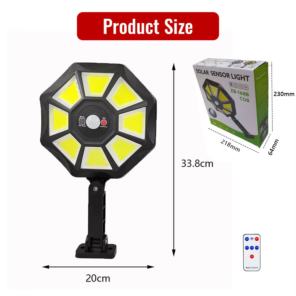 Lampes solaires LED étanches avec détecteur de mouvement, budgétaire de sécurité extérieur, applique