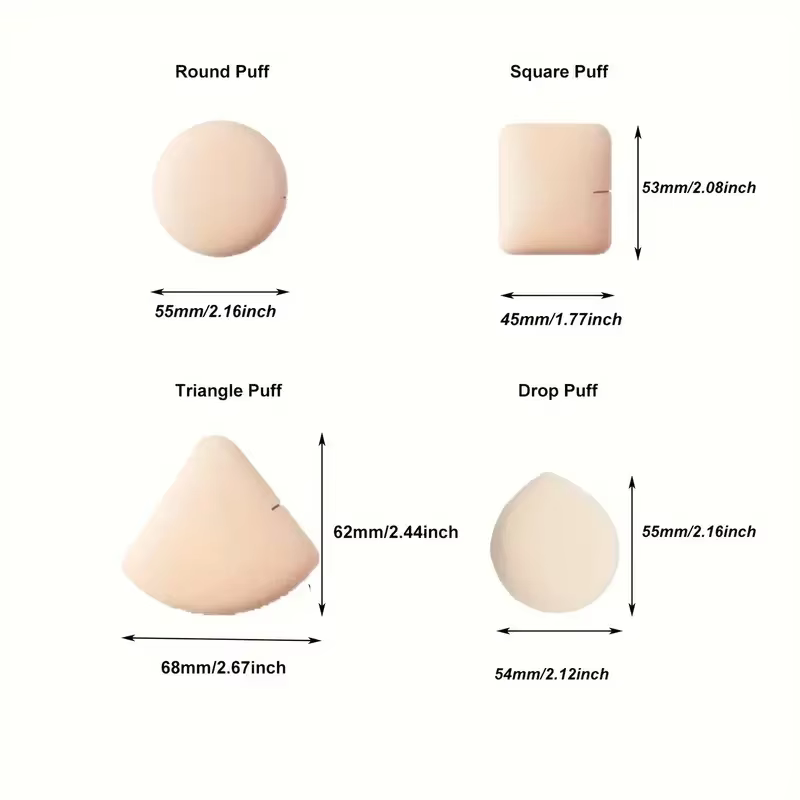 Bouffées de fond de teint en forme de goutte pour femme, éponge de maquillage portable, mélangeur de