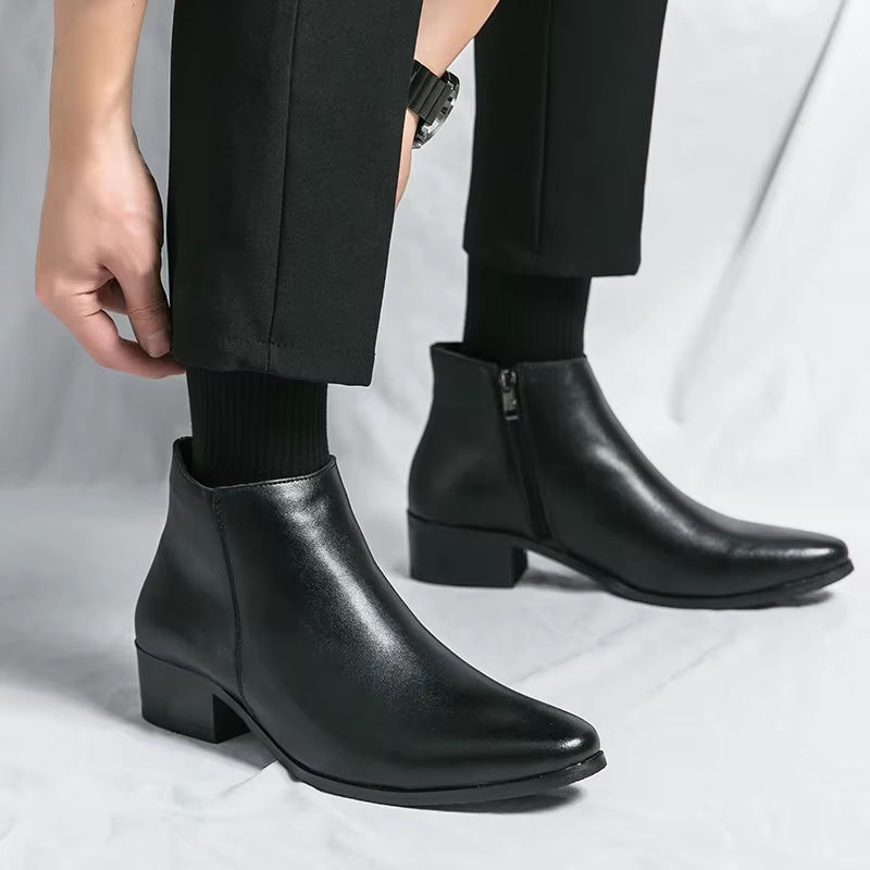 Chaussures pour hommes Chelsea bottes casual affaires rétro bottines homme chaussures de marche chau