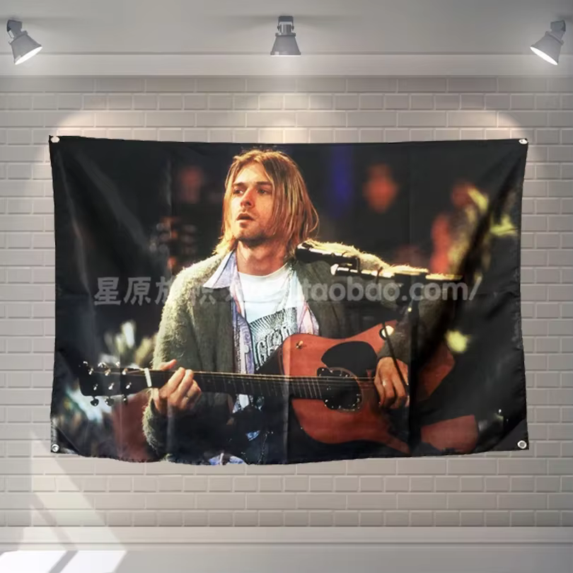 Panneau de groupe de rock de grande taille, affiche rétro, 56x36 pouces, bannières HD, drapeaux, art