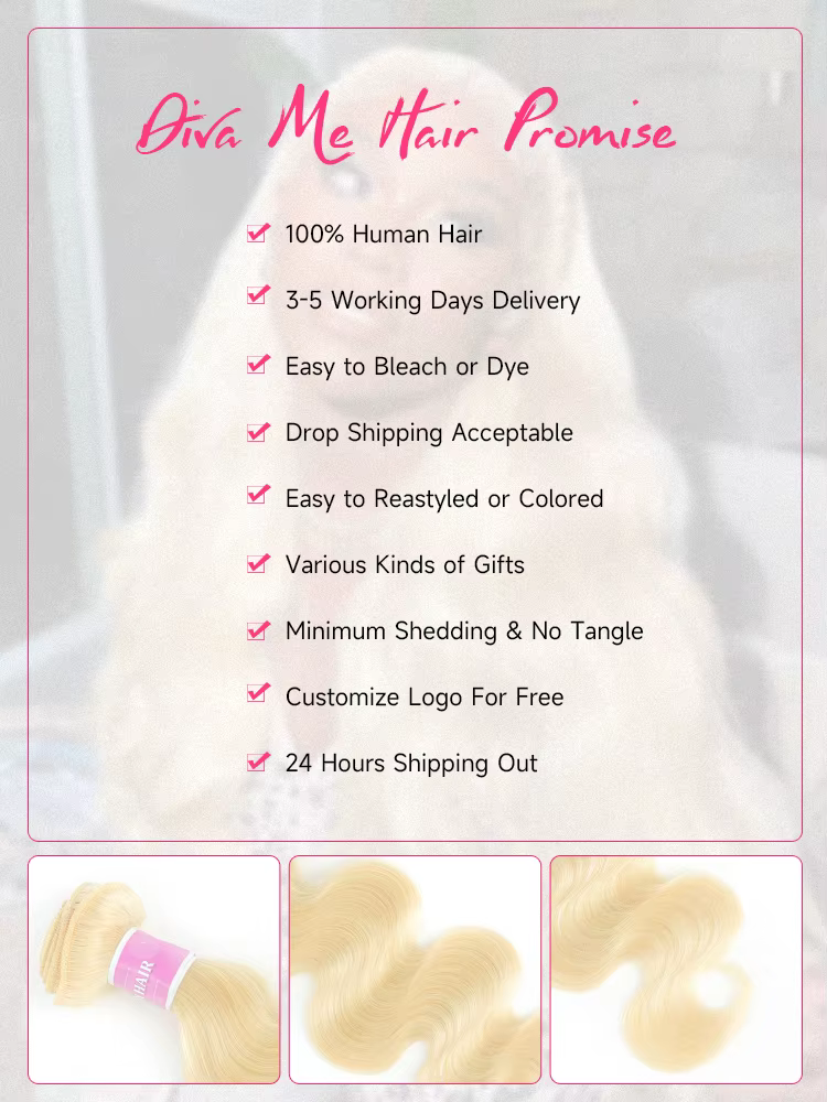 Mèches Body Wave brésiliennes naturelles Remy, couleur blond miel 613, 30 32 34 36 38 40 pouces, tis
