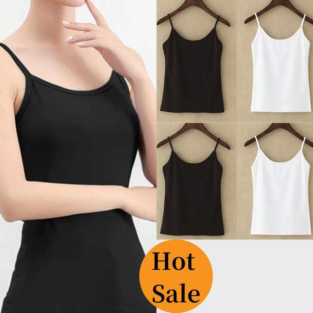 Top d'été sexy et respirant pour femme, camisole noire et blanche, couleur chair