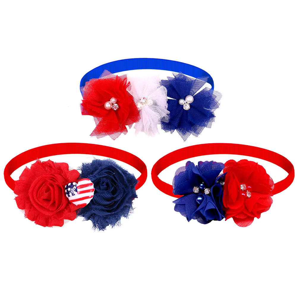 Nministériels d papillon fleur pour chien, collier pour animaux de compagnie, petit chien, chat, acc