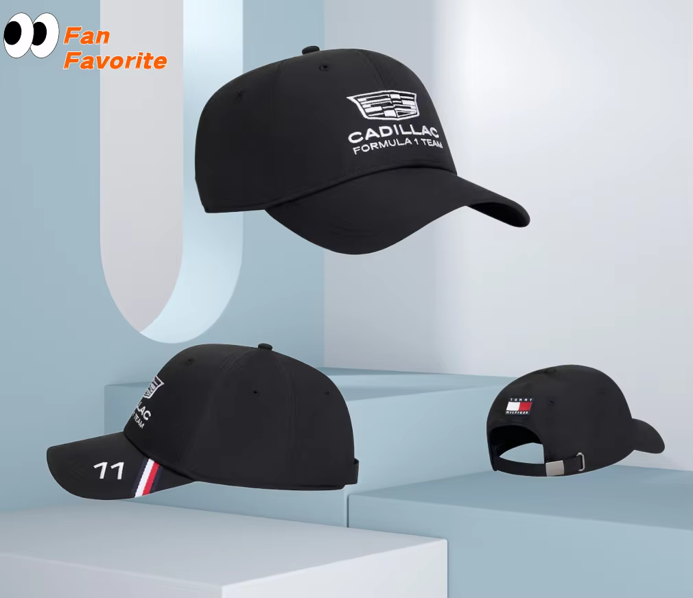 Casquette de baseball brodée de l'équipe Cadillac F1 de Formule 1, casquette de fan, casquette de sp