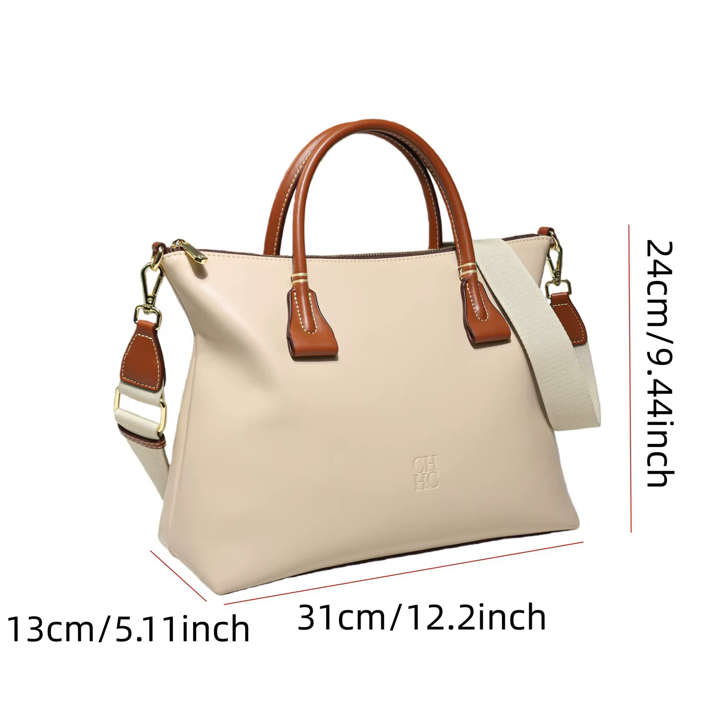 Nouveau Sac Bandoulière CH Commuter 2026, Sac à Main Simple et Tendance pour Femme, Sac Fourre-tout 