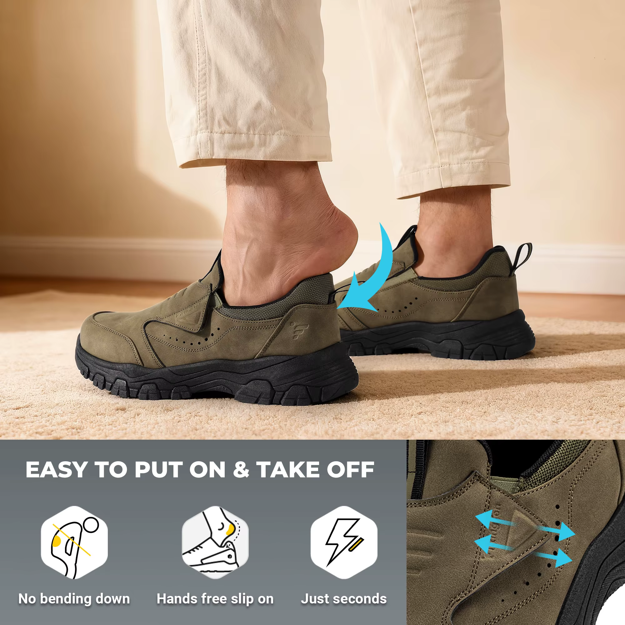 Fittington nouvelle mode en plein air chaussures pour hommes chaussures de marche résistant à l'usur