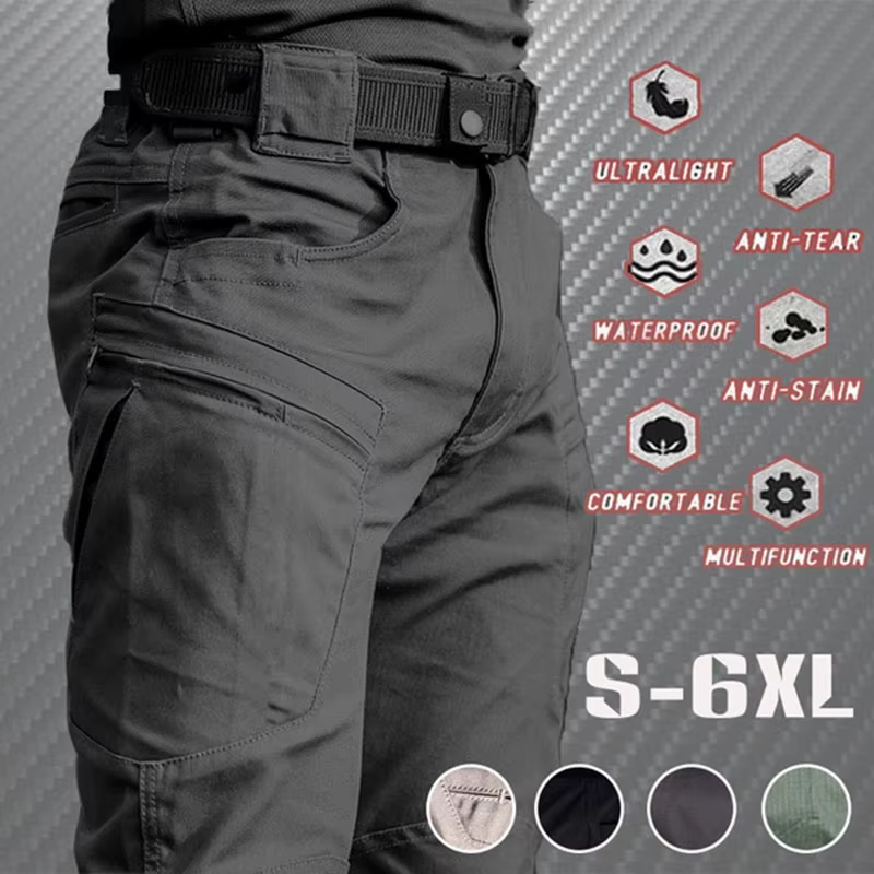 Pantalon Cargo tactique d'été pour hommes, léger, décontracté, imperméable, résistant à l'usure, mul
