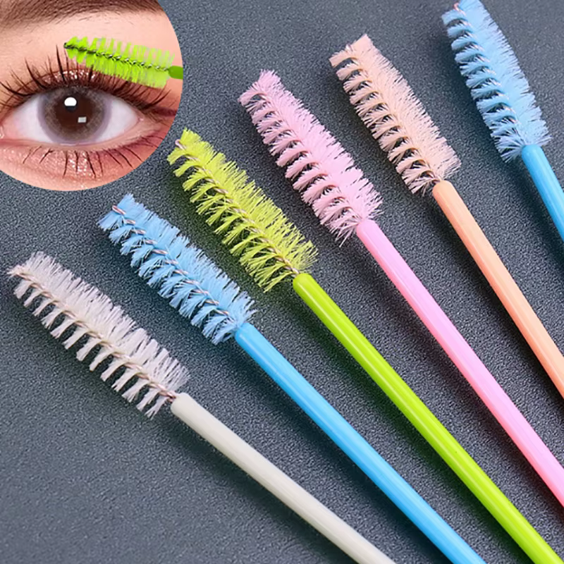 Brosses à cils, pinceaux de maquillage, baguettes de mascara, applicateur, Végét, cils, brosse cosmé