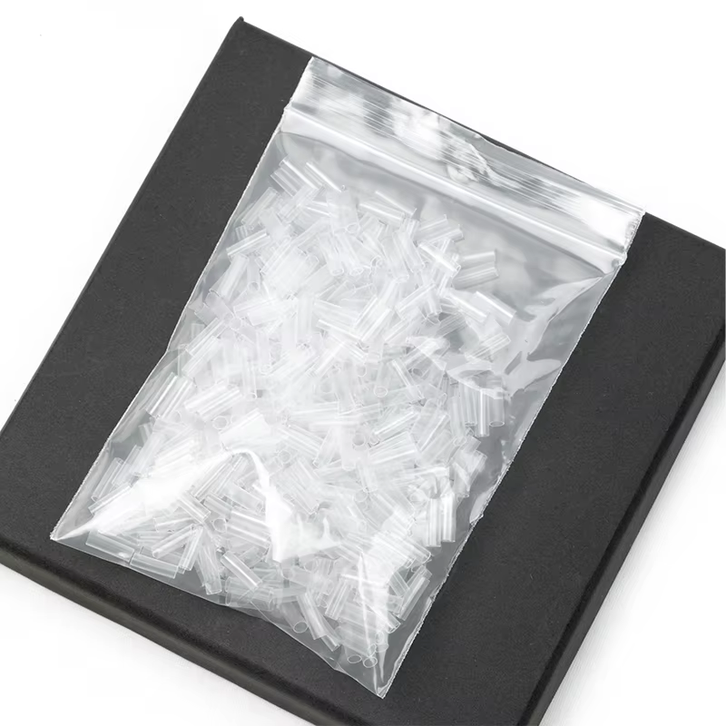 Tubes thermorétractables pour Extensions de cheveux, 500 pièces, sans adhésif, accessoires pour chev