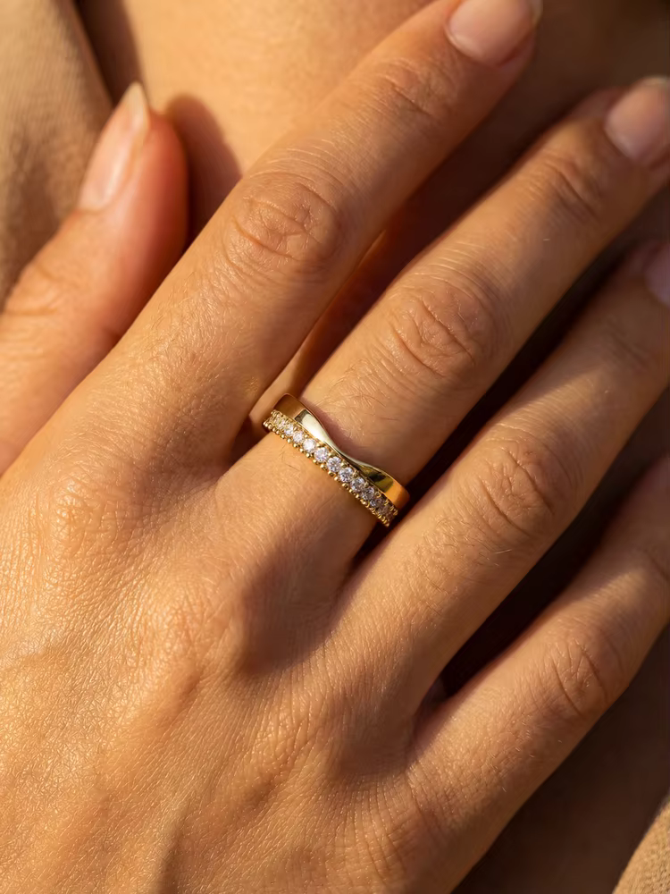 Bague minimaliste en argent Sterling 925 pour femmes, bague en Zircon avec sourire, fête d'anniversa