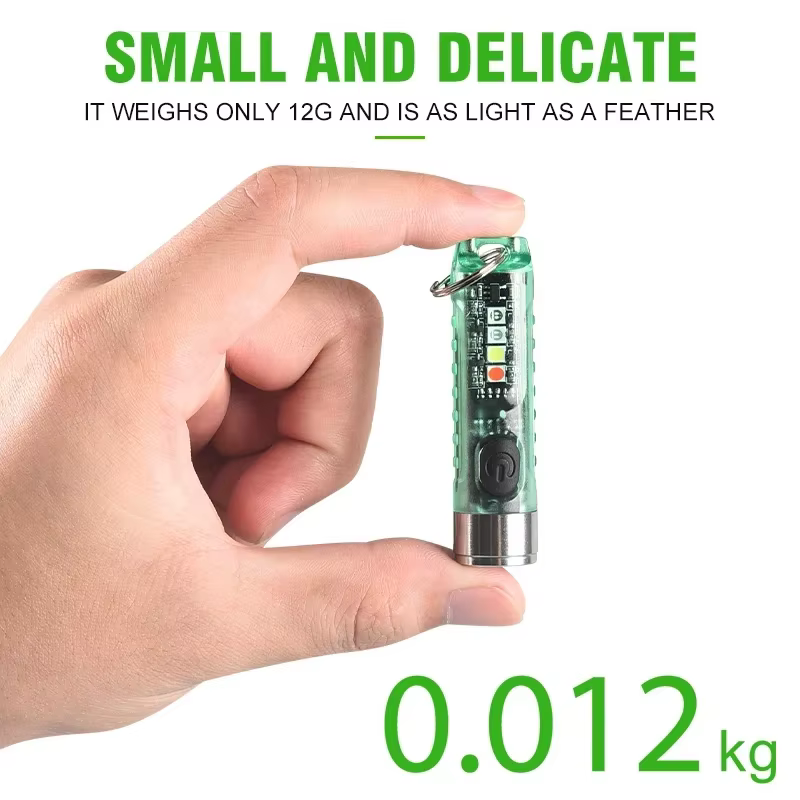 Mini lampe de poche LED multifonction EDC, lampe porte-clés portable, torche magnétique, lampe UV as