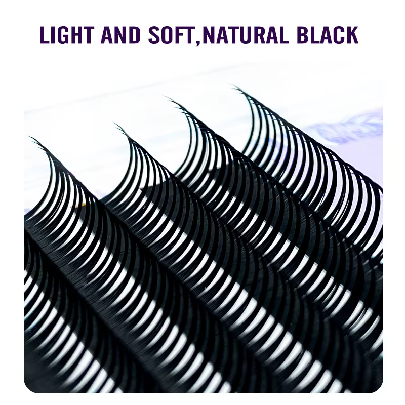 NATUHANA nouveau 0.07mm Extension de cils humides Manga vaporeux Cosplay Type pointes Extensions de 