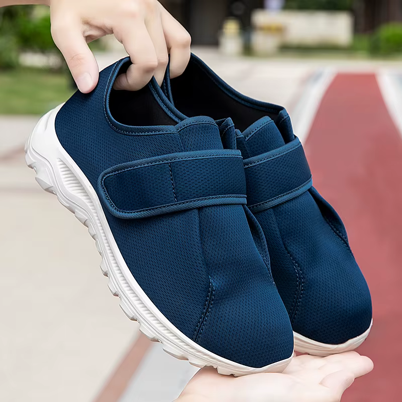 Chaussures orthopédiques extra larges à enfiler facilement pour diabétiques, idéales pour les pieds 