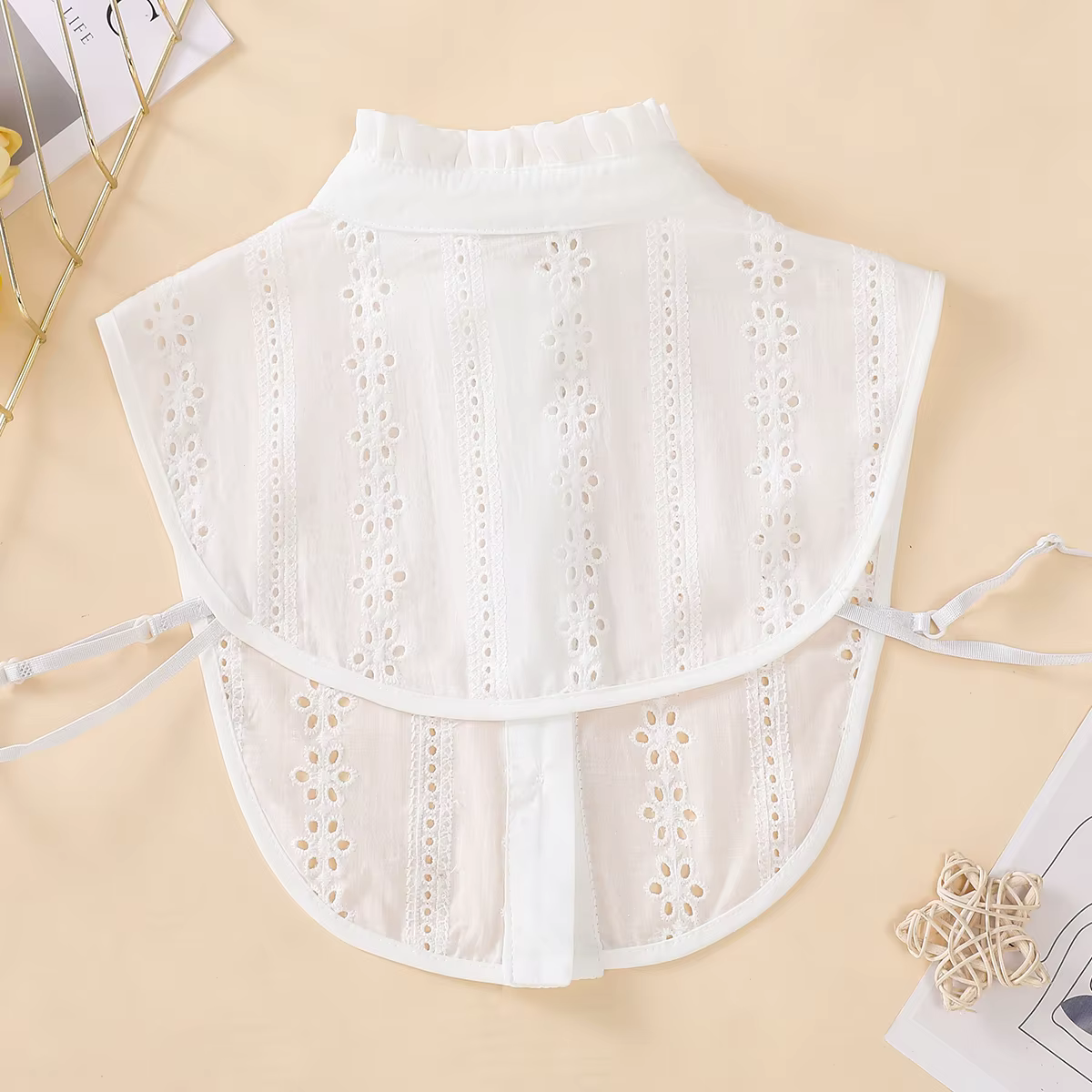 Faux col respirant ajouré pour femmes, col montant à la mode, professionnel décontracté polyvalent, 