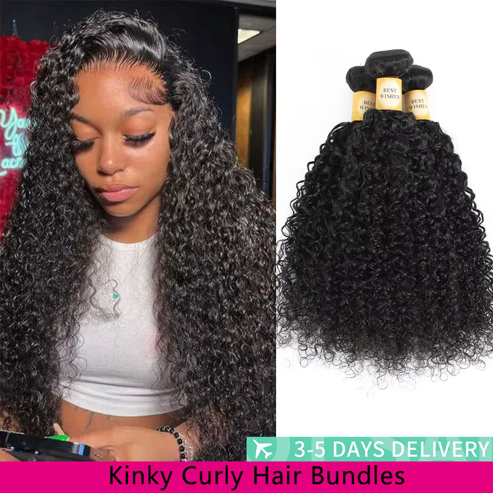 32 Inch Kinky Curly Pelucas De Cabello 100 Humano 1/3/4 Pcs Faisceaux Bouclés Jerry Tissage Cheveux