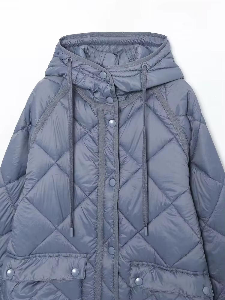 YENKYE – manteau chaud surdimensionné à capuche pour femme, parka à manches longues, avec poches et